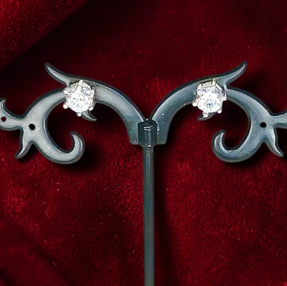 HP 🎉 Sterling Silver Diamond Chandelier Dangle Drop Earrings Romantic Boho Chic - Picture 3 of 13